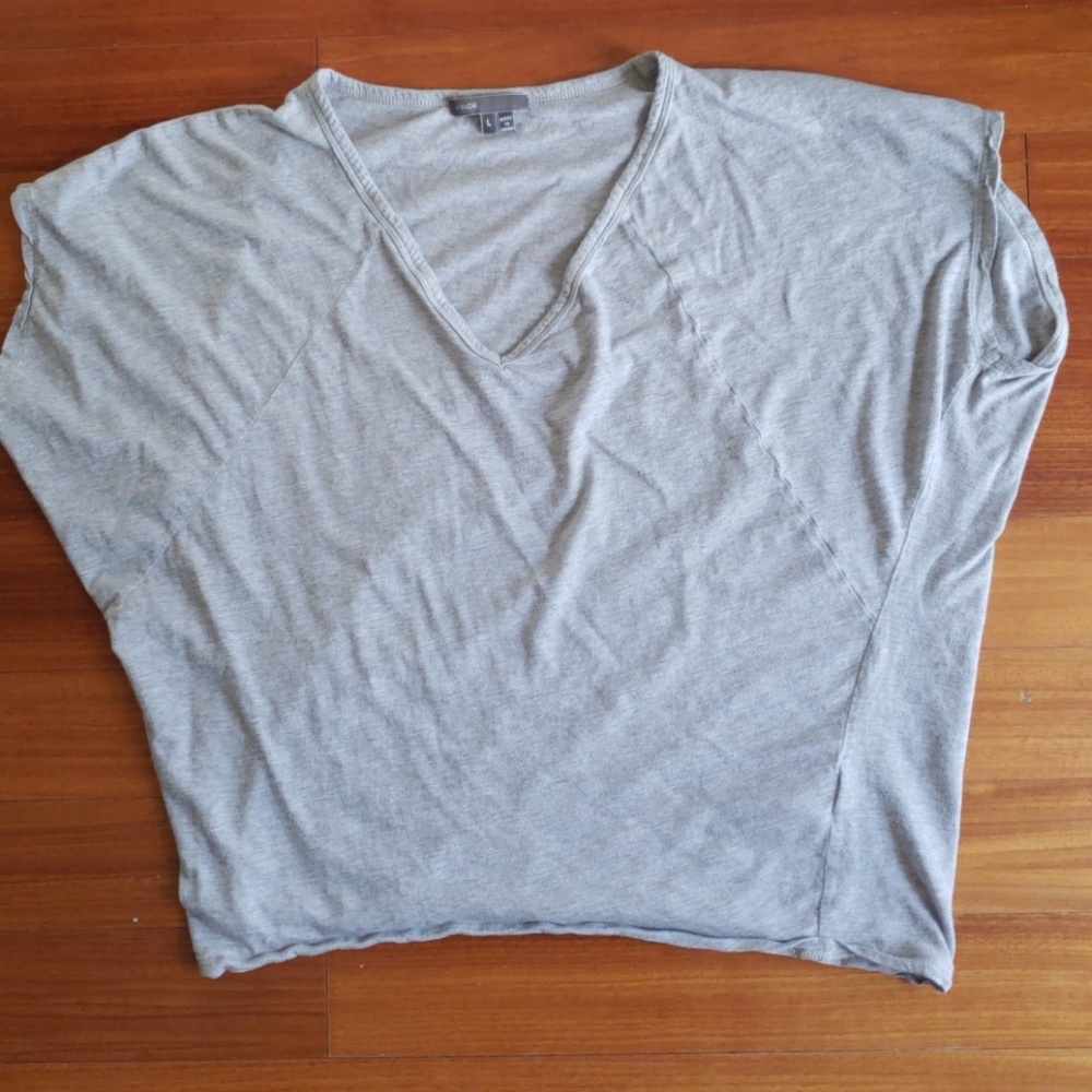 Vince gray cropped tshirt.  Large.